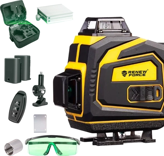 Láser de líneas cruzadas Renew Force 360° con haz verde