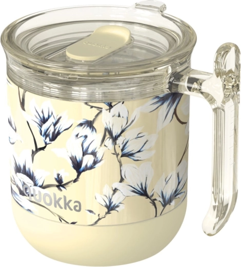 Taza térmica Quokka Wave Spring Dawn amarilla 260 ml