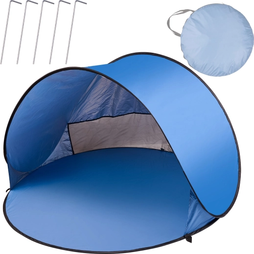 Tienda de playa XL de montaje automático con funda, 146 × 146 cm