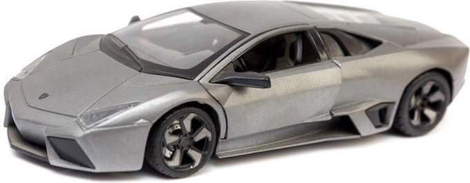 Modelo de coche Lamborghini Reventon 1:24 plateado - 1 pieza