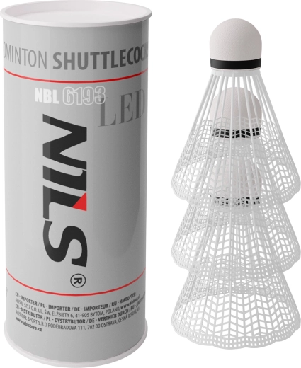 Volantes de bádminton con LED NILS NBL6193, 3 uds