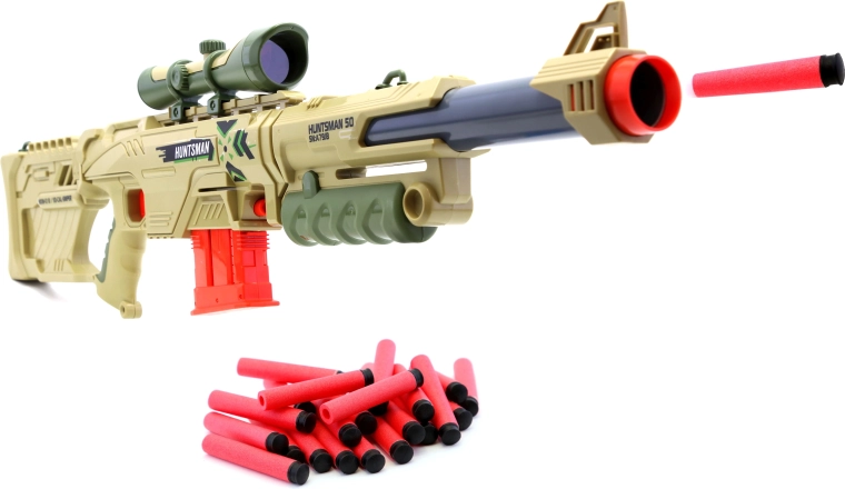 Pistola de dardos de espuma Huntsman Sniper Blaster de 92 cm