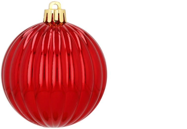 Set de adornos navideños en tubo, 30 unidades, 7 cm