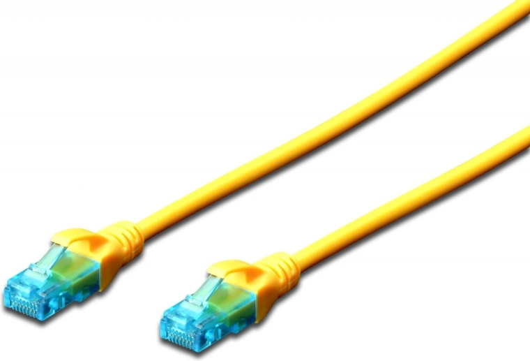 Cable patch de red U/UTP Cat 5e, 5 m, amarillo