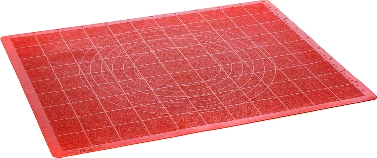 Rodillo de silicona 58 × 47 cm con escala Culinaria rojo