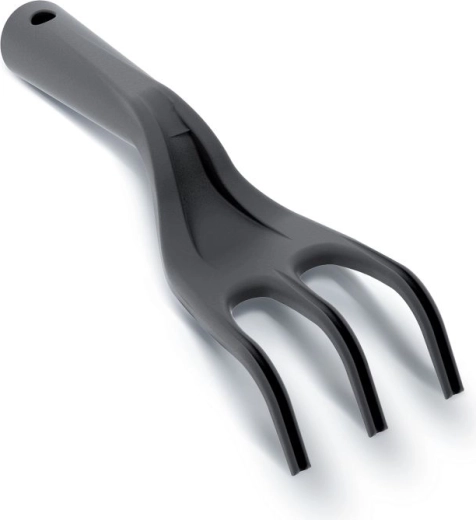Cultivador de jardín R Fork 25,4 cm negro