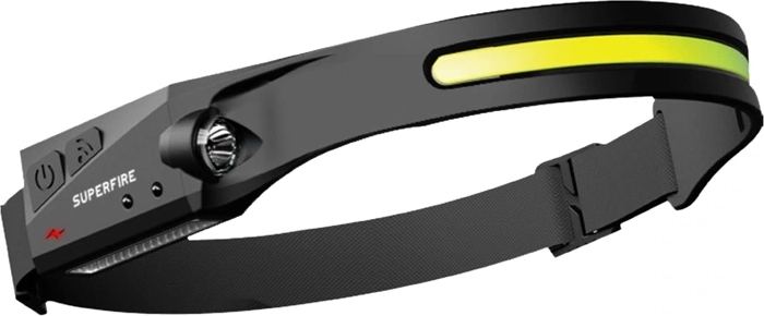 Linterna frontal Superfire HL65 430 lm con USB-C - 1 pieza
