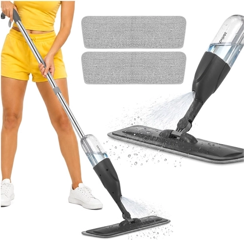 Mopa con spray Zortiva de 300 ml con 3× funda de microfibra - 1 unidad
