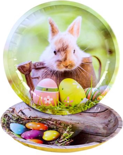 Bandeja de servir de metal TORO 26 cm con motivo de Pascua
