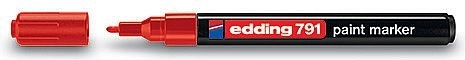 Rotulador de pintura rojo Edding 791