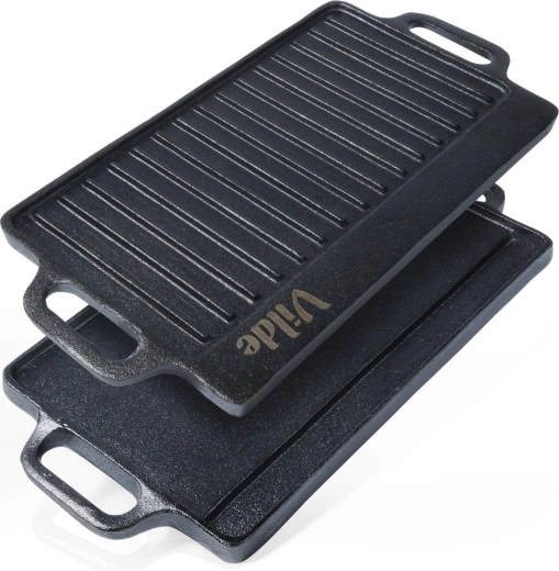 Plancha de hierro fundido reversible CAST LINE 40 × 20,5 cm