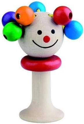 Detoa sonajero muñeca de madera