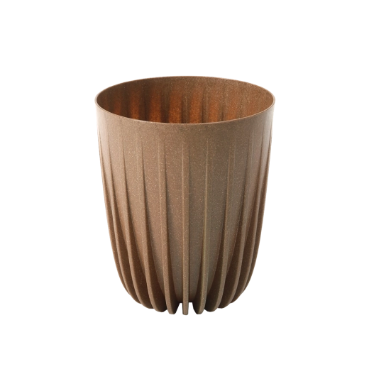 Maceta Mira Eco Wood 14,5 cm madera natural