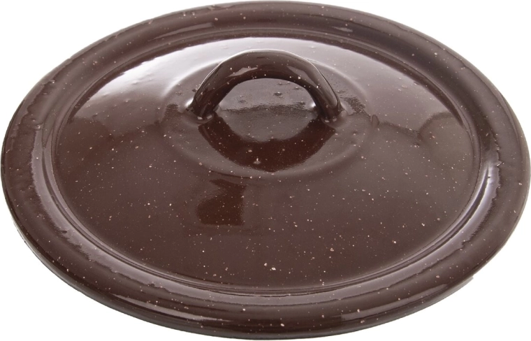 Tapa esmaltada Brown 16 cm