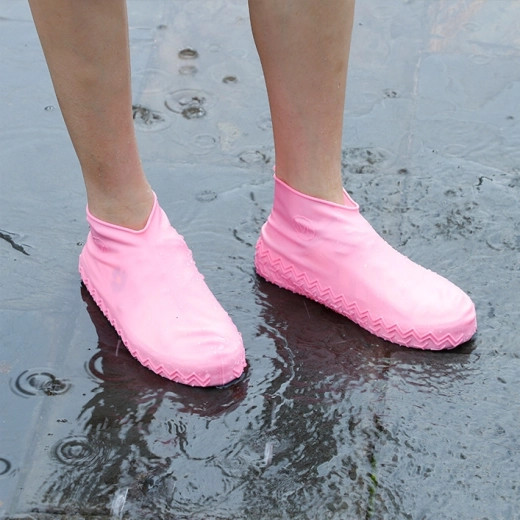 Cubrebotas de silicona impermeables S, rosa claro (26–34)
