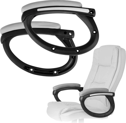 Reposabrazos grises para la silla Porto