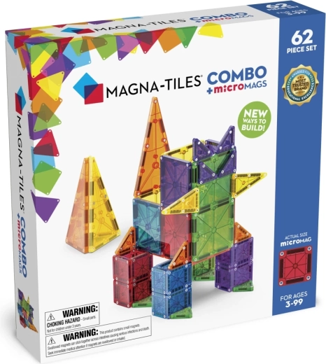 MAGNA-TILES juego de construcción magnético combo de 62 piezas