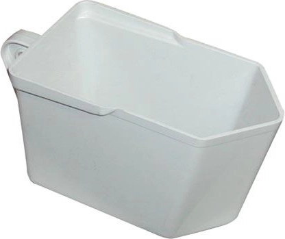 Contenedores para la cocina de plástico 10 × 12 × 19,5 cm, blanco