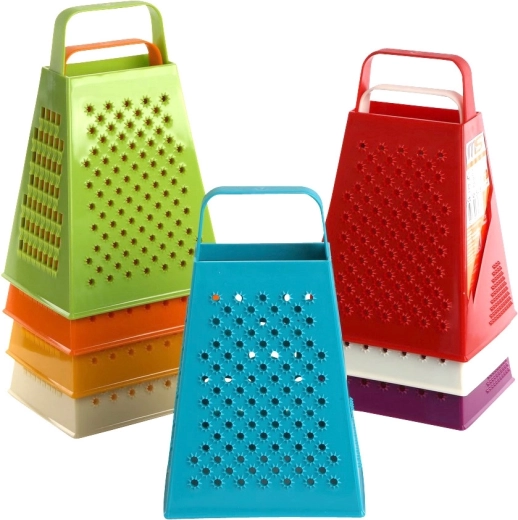 Rallador de cocina cuadrilátero, colores surtidos