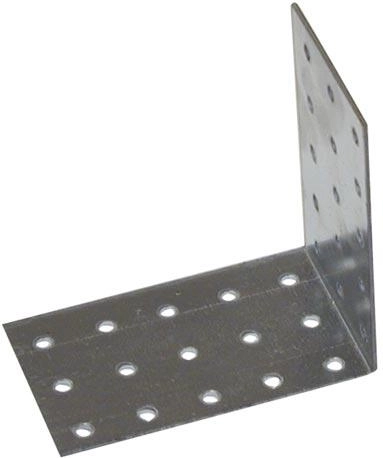 Escuadra de acero estructural 60 × 120 × 120 mm, galvanizada