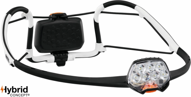 Petzl IKO linterna frontal con cinta AIRFIT, negra