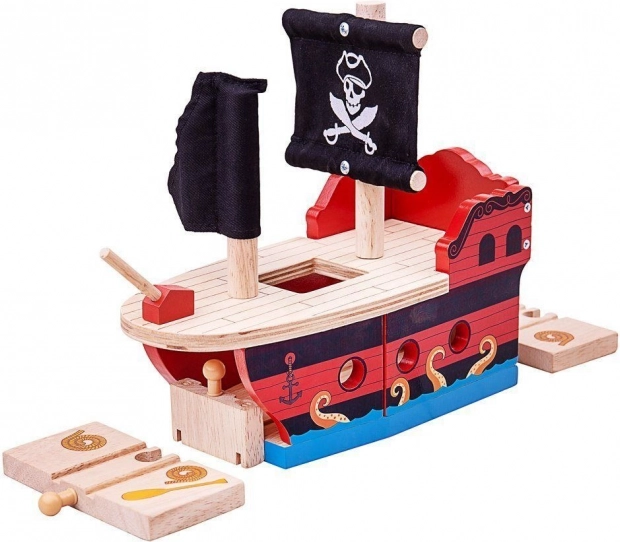 Galera pirata Bigjigs Rail