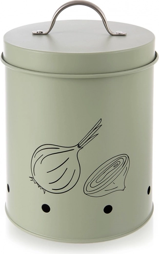 Caja metálica verde para verduras y frutas Greenish 2,4 l