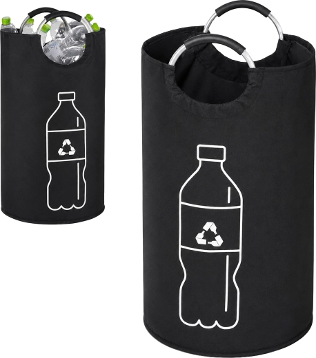 Bolsa XXL para clasificar botellas retornables y latas con asas, 82 l