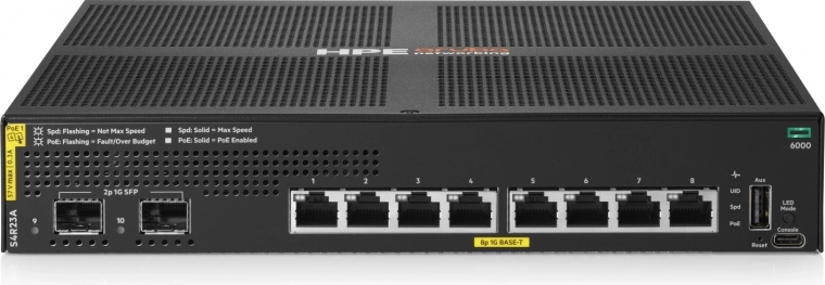 Aruba Networking 6000 8G Class4 PoE 2SFP conmutador 67 W