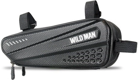 Wild Man bolsa de cuadro impermeable para bicicleta 1,2 l negra