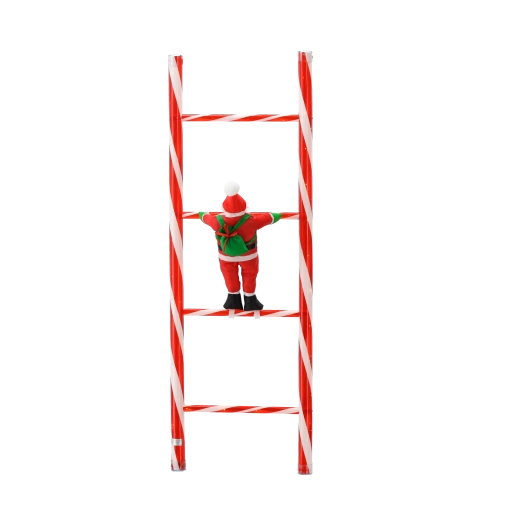 Encantador diseño de Santa trepando