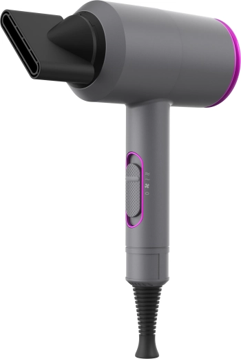 Secador de pelo con difusor 2000 W, aire frío y regulación - 1 pieza