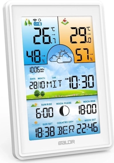 Gran pantalla LCD a color para una lectura fácil