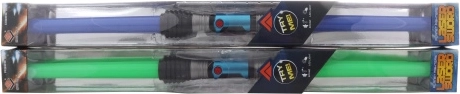 Espada luminosa extensible de doble hoja con sonido