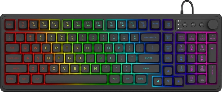 Teclado gaming de membrana GALAXIS con retroiluminación RGB