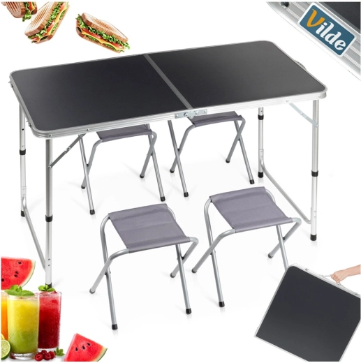 Set de camping completo para 4 personas