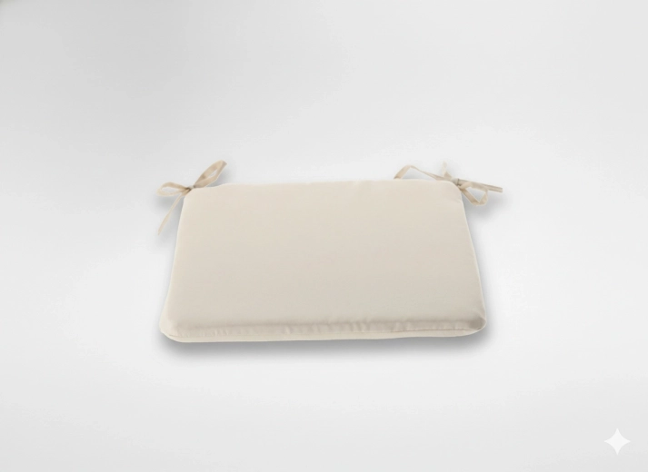 Cojín para silla 40 × 40 × 3 cm beige