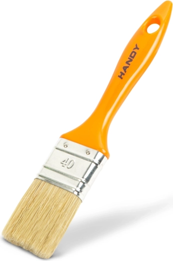 Pincel plano de pintor con mango de plástico de 40 mm
