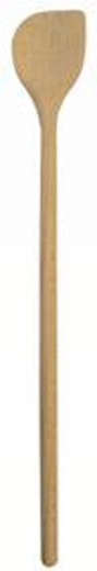 Cuchara de madera redonda con esquina, 35 cm, de madera de haya