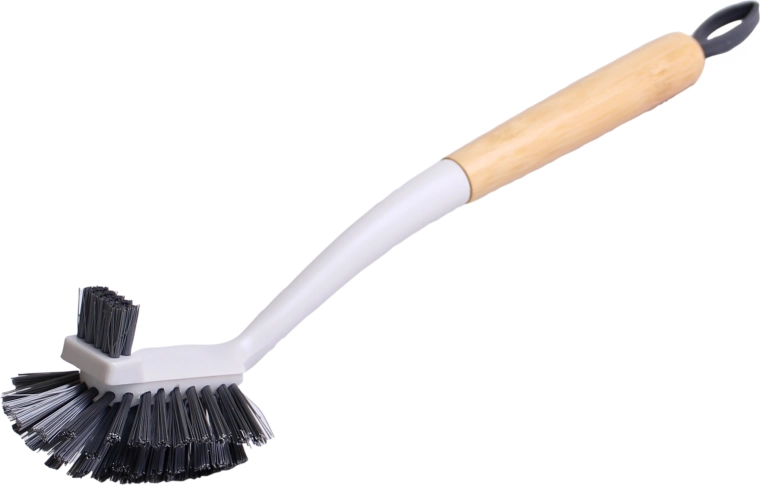 Cepillo para platos con mango de bambú 32,7 × 6,5 cm