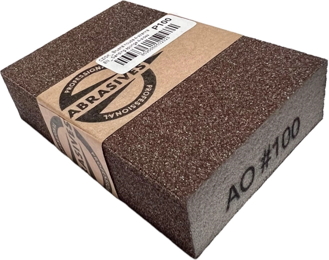 Esponja abrasiva de cuatro caras 100 × 70 × 25 mm, grano 180