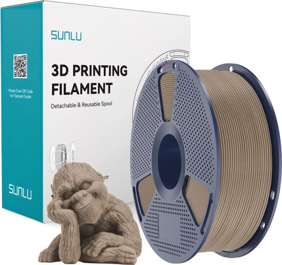 Filamento Sunlu Wood para impresión 3D (efecto madera)