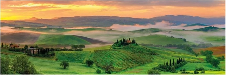 Puzle panorámico DINO – Puesta de sol, 1000 piezas