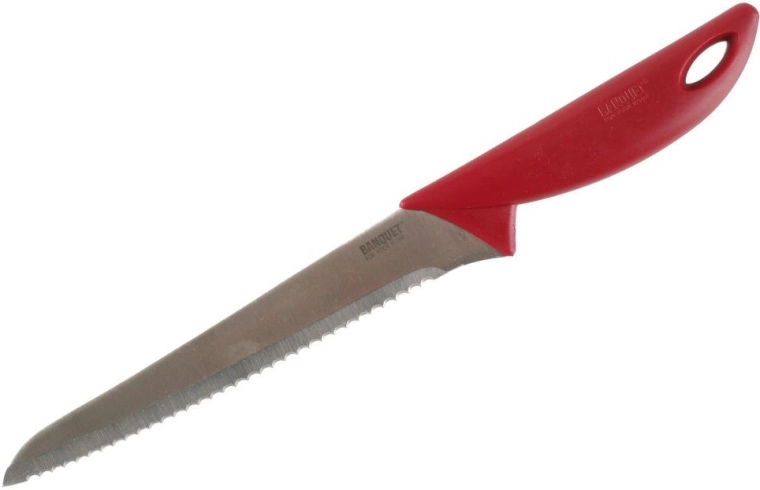 Cuchillo para pan 20 cm Banquet Culinaria Red