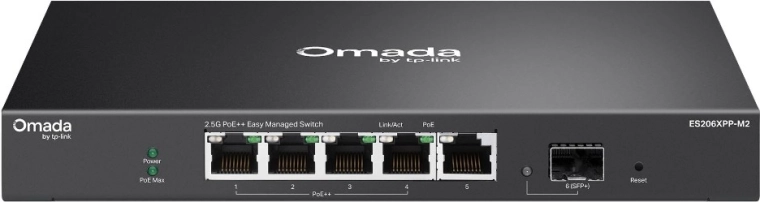 Switch Omada Easy Managed con 5 puertos 2,5G, PoE++ y SFP+ 10G