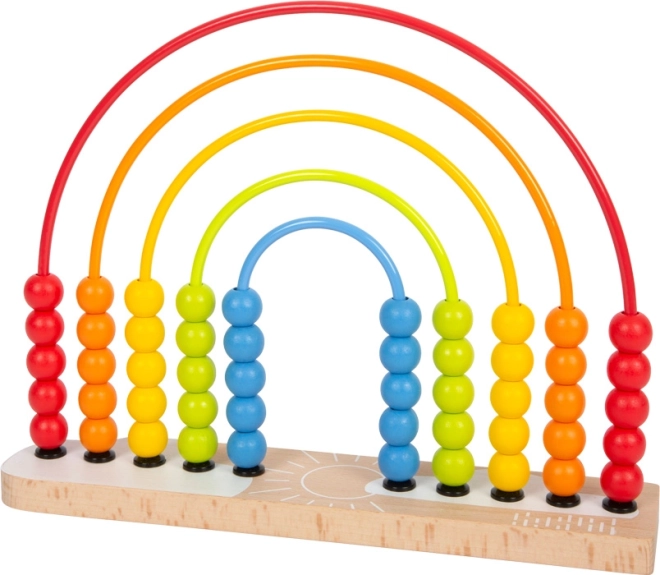 Ábaco motor de arcoíris para niños