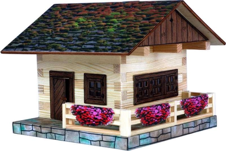 Walachia maqueta de madera para pegar Cabaña alpina