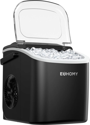 Euhomy IM001 fabricador de cubitos de hielo 1,2 l 12 kg negro
