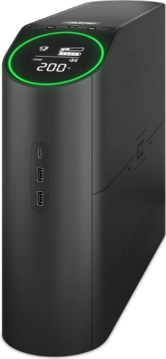 Sistema de alimentación ininterrumpida APC Back-UPS Pro 2200VA/1320W, torre, 230 V, 4× Schuko y 2× IEC C13, RGB, onda sinusoidal pura, negro