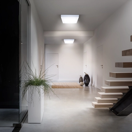 Luz uniforme para pasillos y zonas de paso